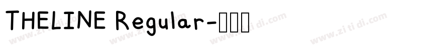 THELINE Regular字体转换 THELINE Regular字体转换